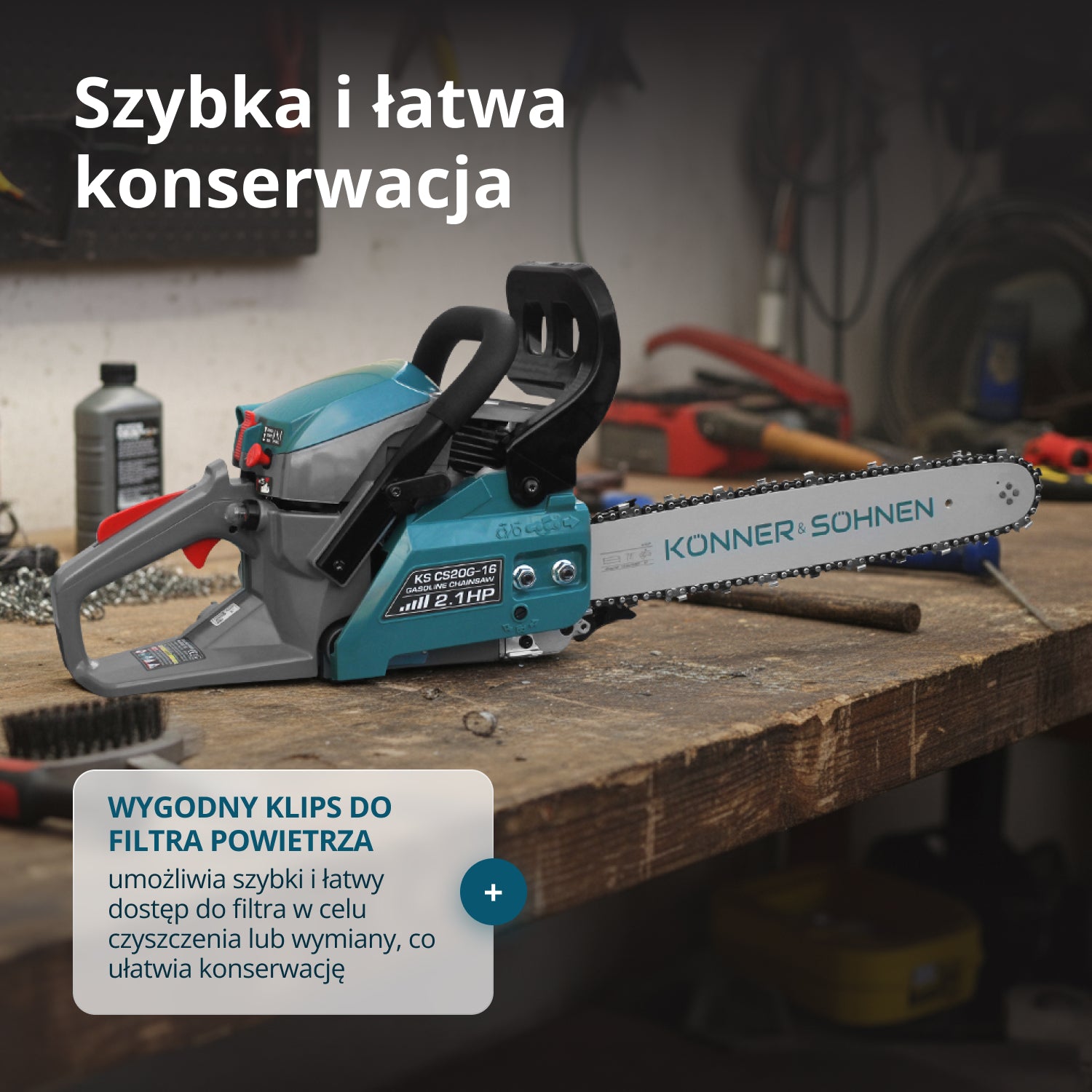 Benzínová motorová pila KS CS20G-16