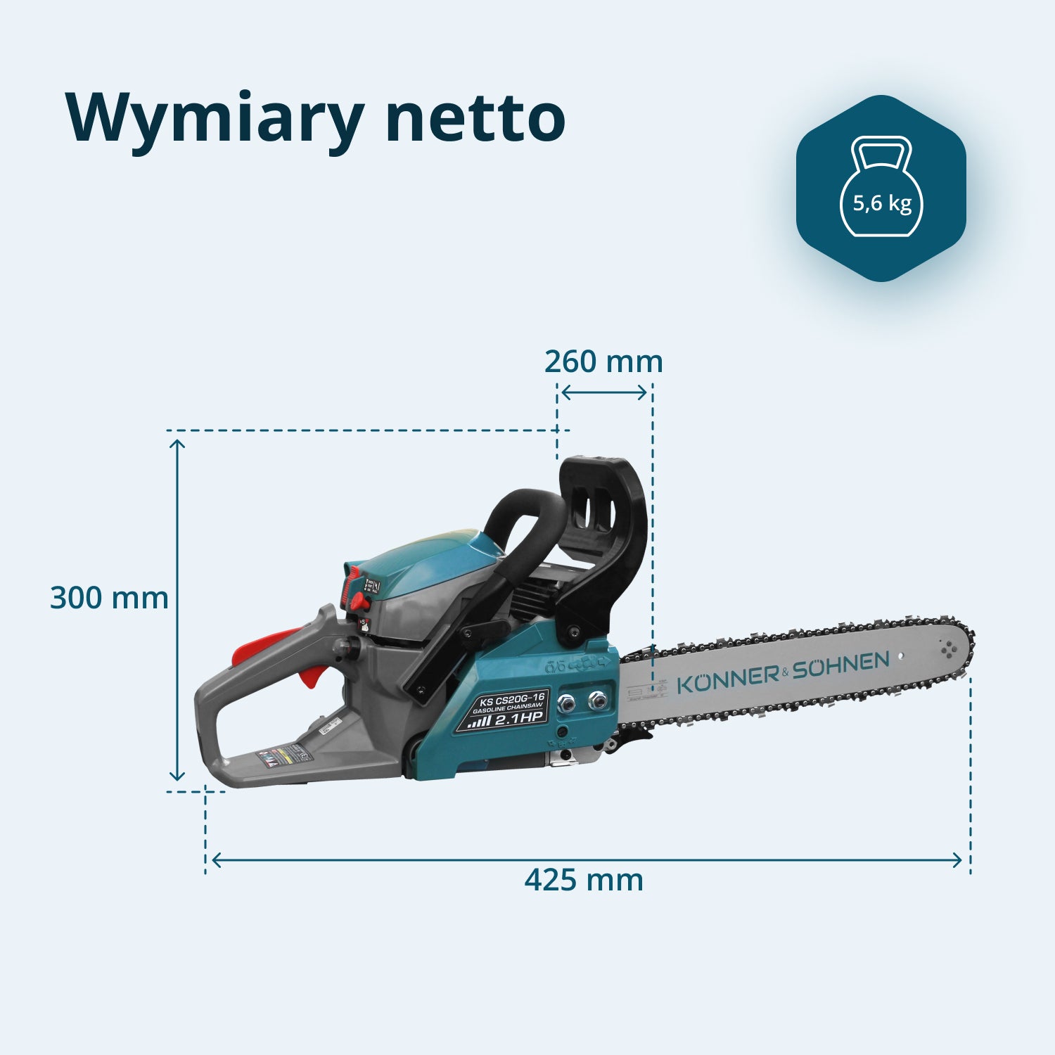 Benzínová motorová pila KS CS20G-16