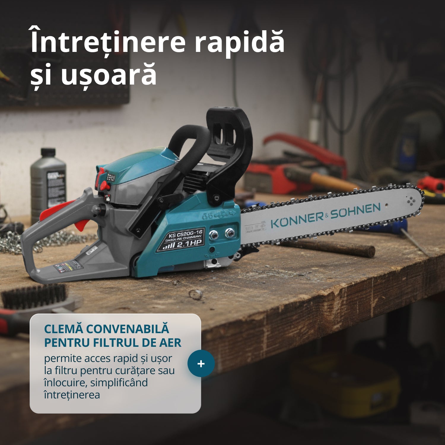 Benzínová motorová pila KS CS20G-16