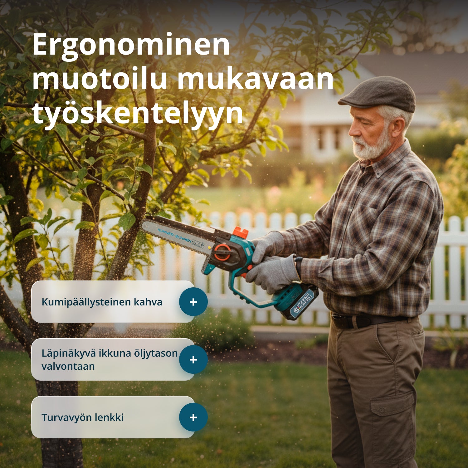 Johdoton Mini Moottorisaha KS MCS20V-8