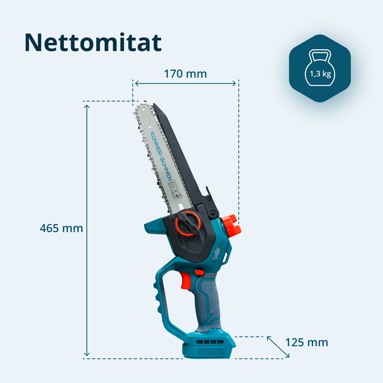 Johdoton Mini Moottorisaha KS MCS20V-8
