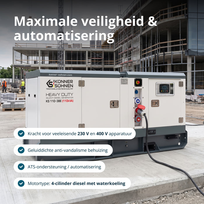 Driefasige dieselkrachtcentrale KS 110-3BE