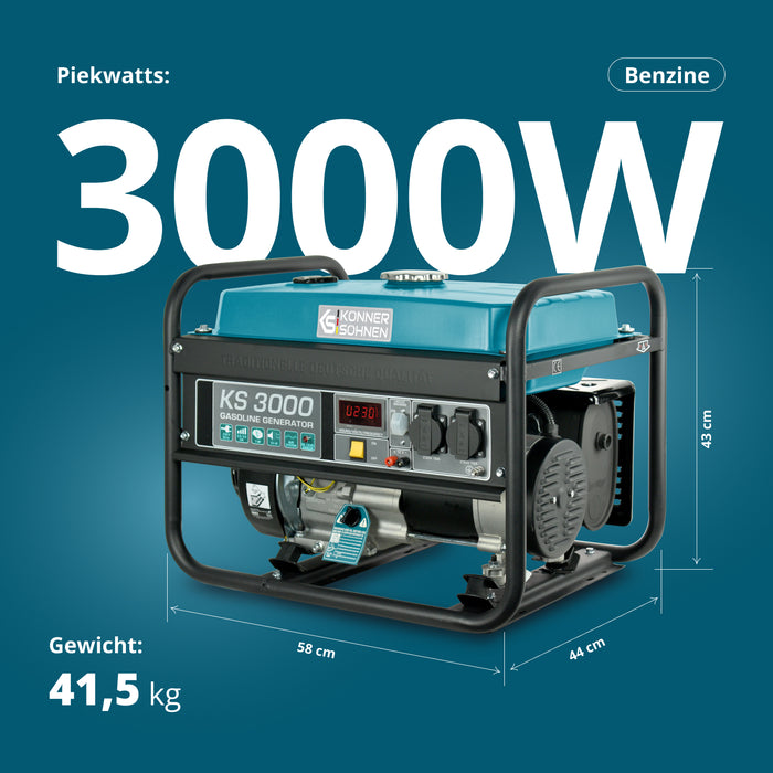 Benzinegenerator "Könner & Söhnen" KS 3000