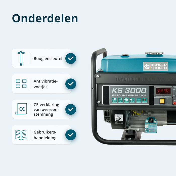 Benzinegenerator "Könner & Söhnen" KS 3000