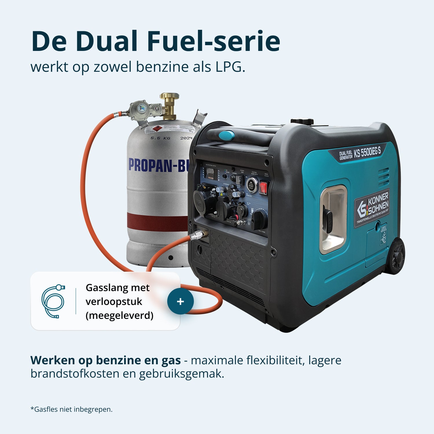 LPG/benzine invertergenerator KS 5500iEG S