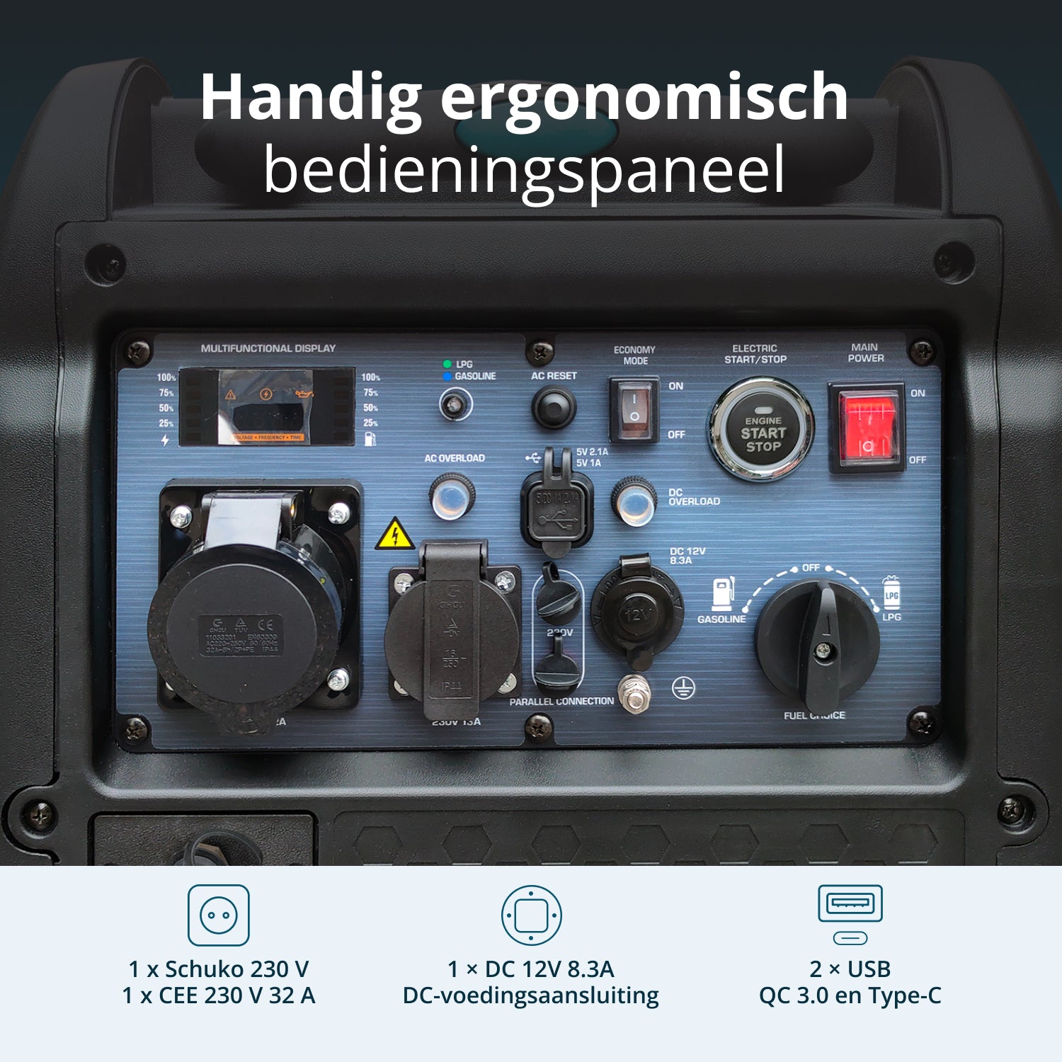LPG/benzine invertergenerator KS 5500iEG S