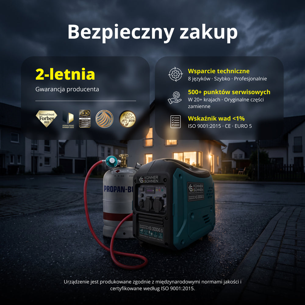 Dwupaliwowy generator inwertorowy KS 3000iG S