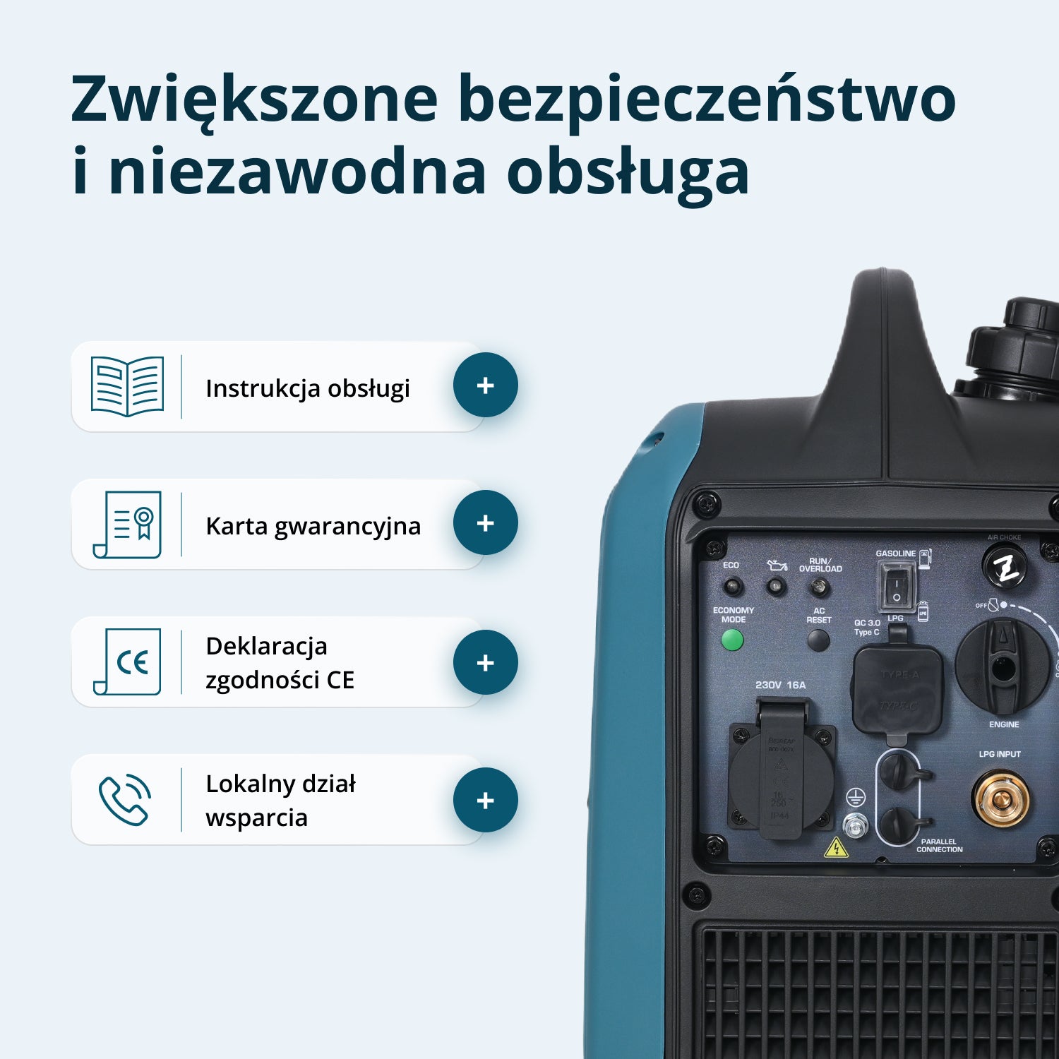 Generator Inwerterowy (gaz/benzyna) KS 1900iG S 