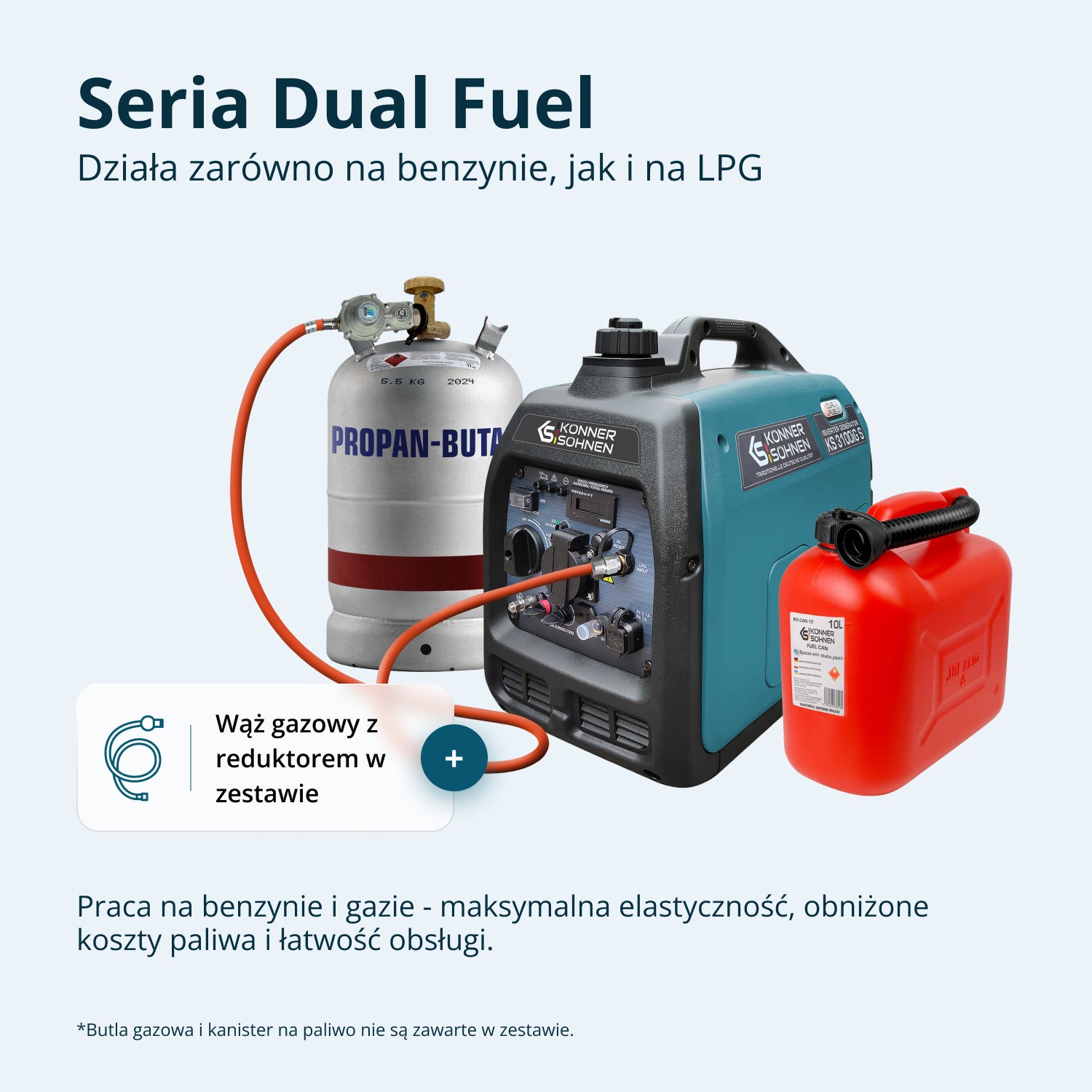 Inwerterowy generator LPG/benzyna KS 3100iG S