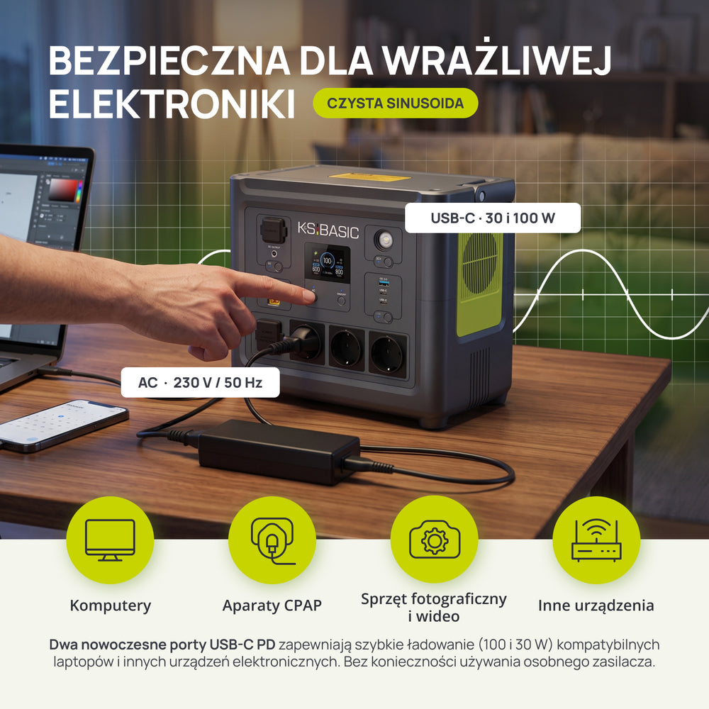 Przenośna stacja zasilania KSB 800PS