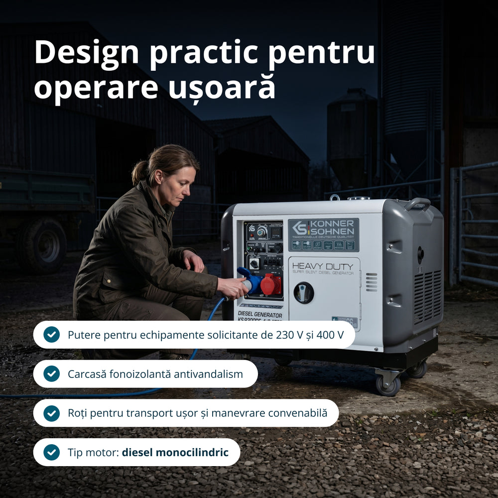 Generator diesel „Könner & Söhnen” KS 9300DE-1/3 ATSR (EURO V)