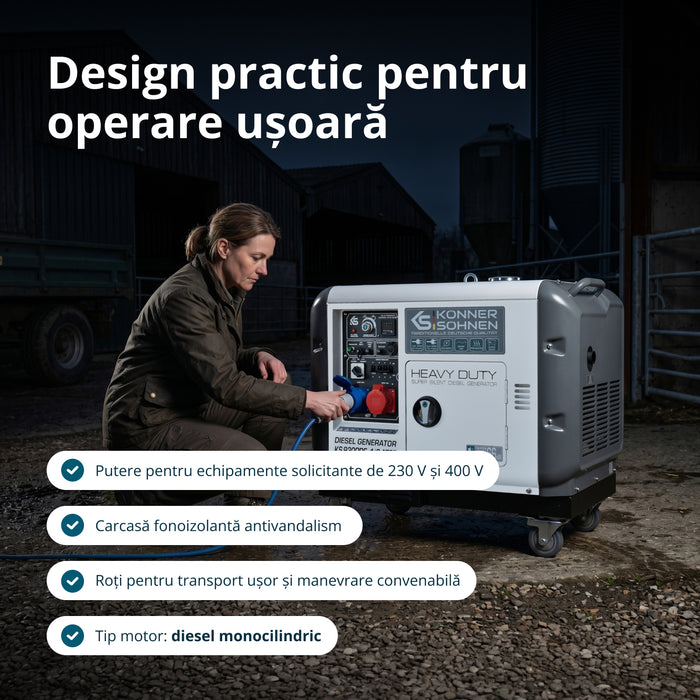 Generator diesel „Könner & Söhnen” KS 9300DE-1/3 ATSR (EURO V)