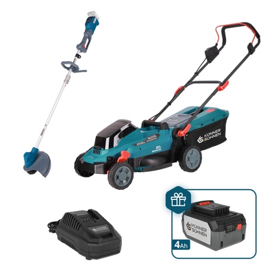 Промоционален комплект за грижа за тревни площи KS 33LM-BCT20V-SET