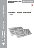 Ensemble de 2 Panneaux Solaires 430W KS SP430-HC