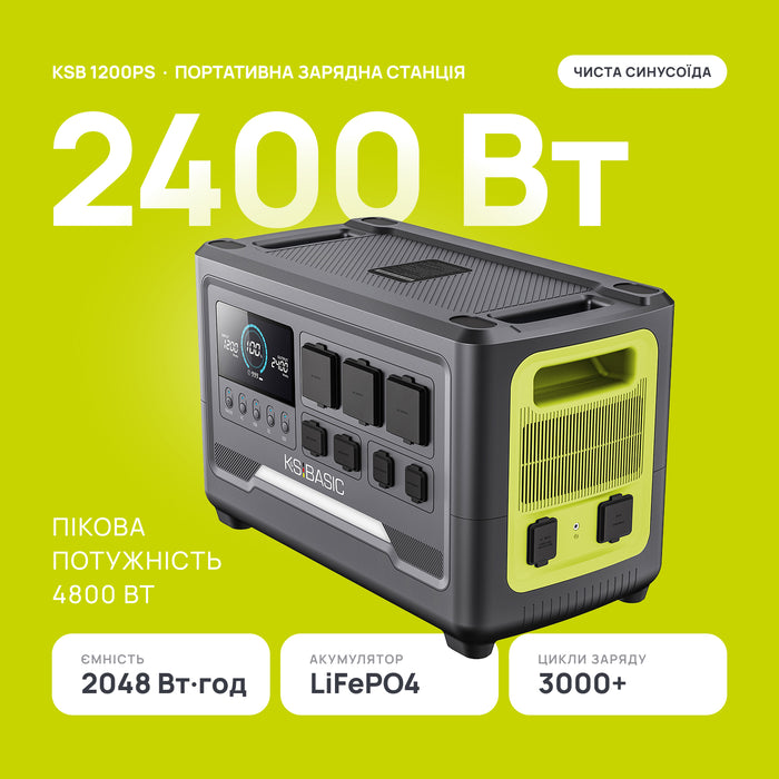 Портативна зарядна станція KSB 1200PS