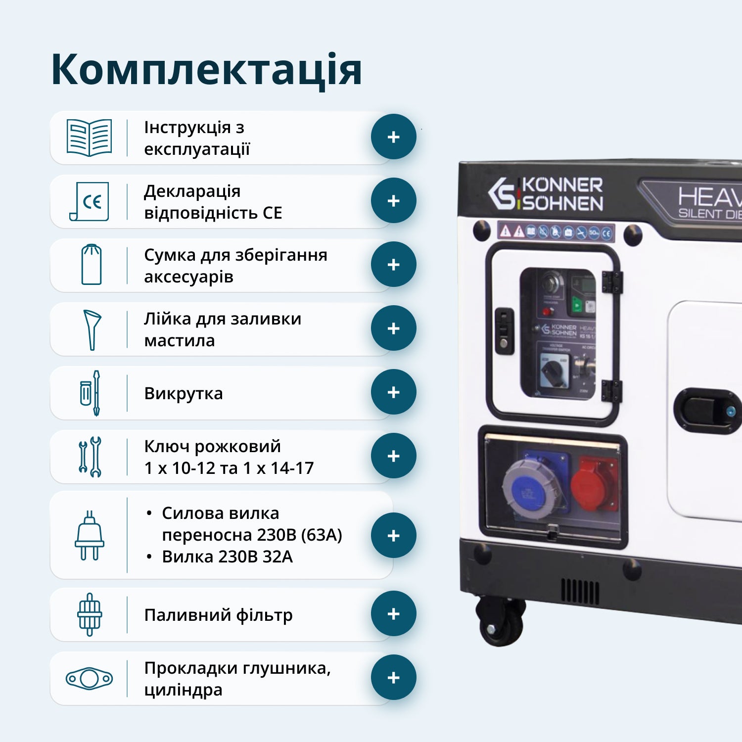 Дизельний генератор KS 16-1/3E