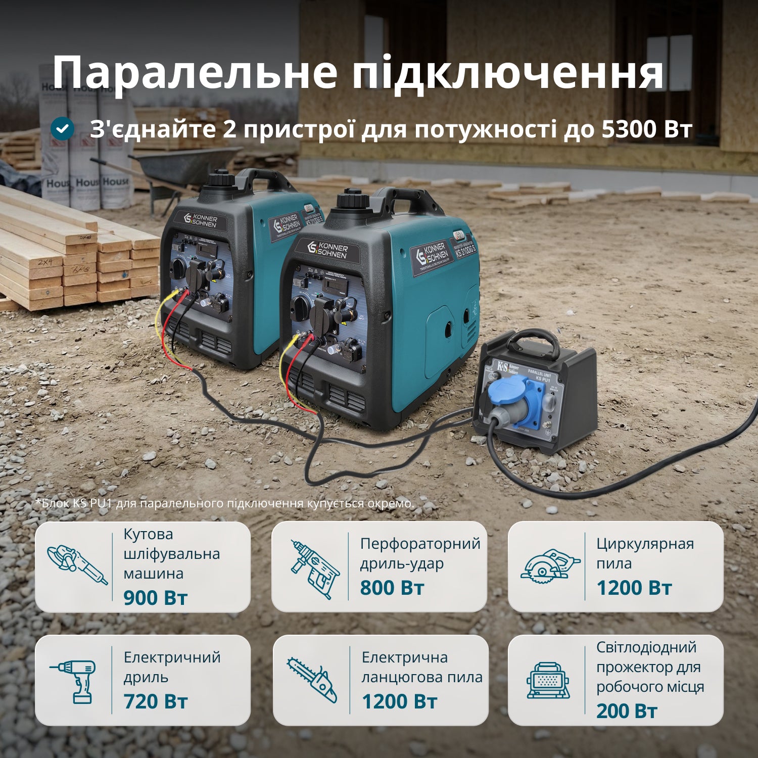 Інверторний генератор на LPG/бензині KS 3100iG S