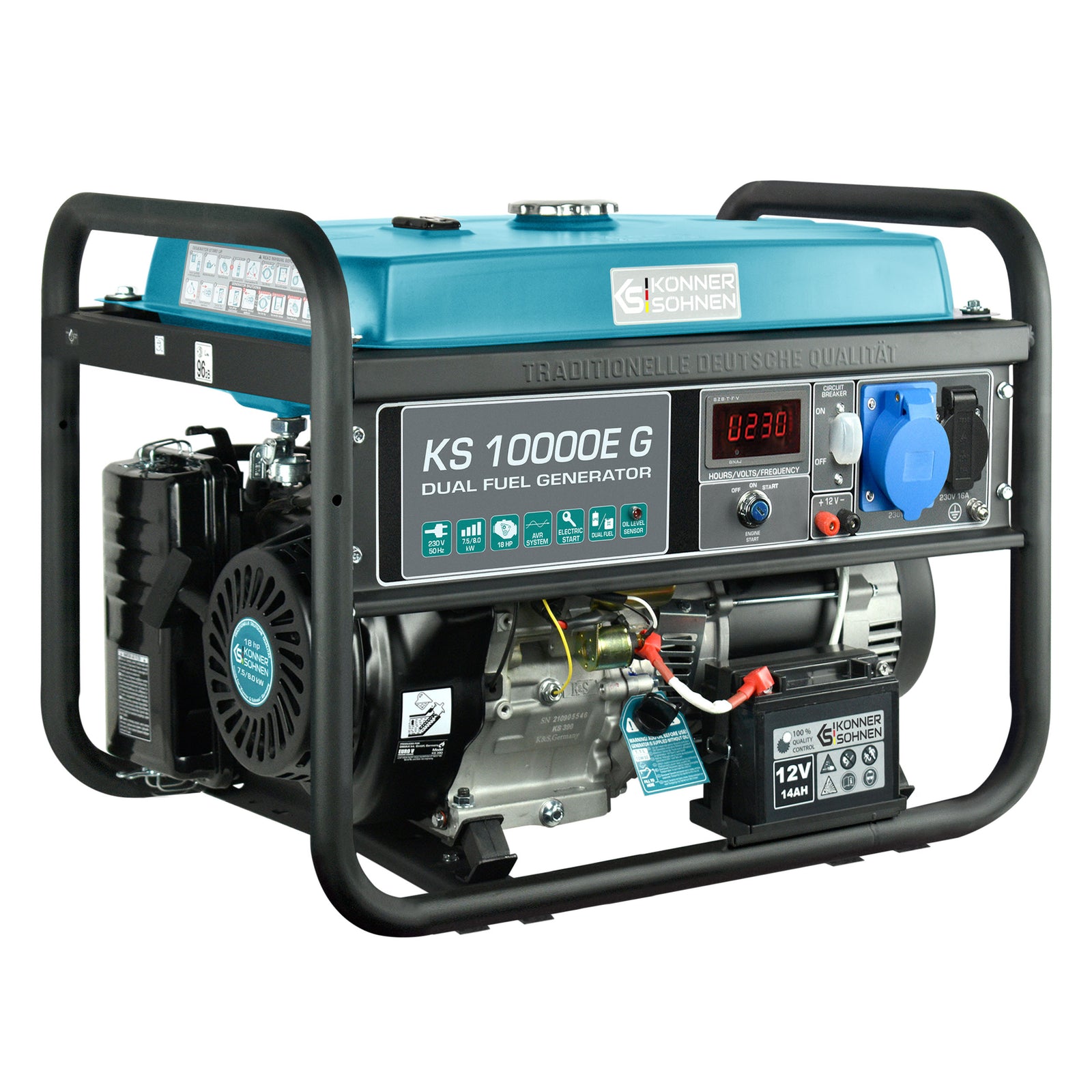 LPG/benzinski generator „Könner & Söhnen“ KS 10000E G