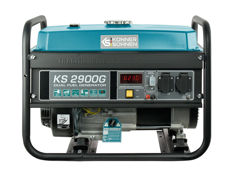LPG/benzin generator "Könner & Söhnen" KS 2900G