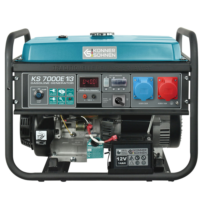 Benzin-Generator "Könner & Söhnen" KS 7000E 1/3
