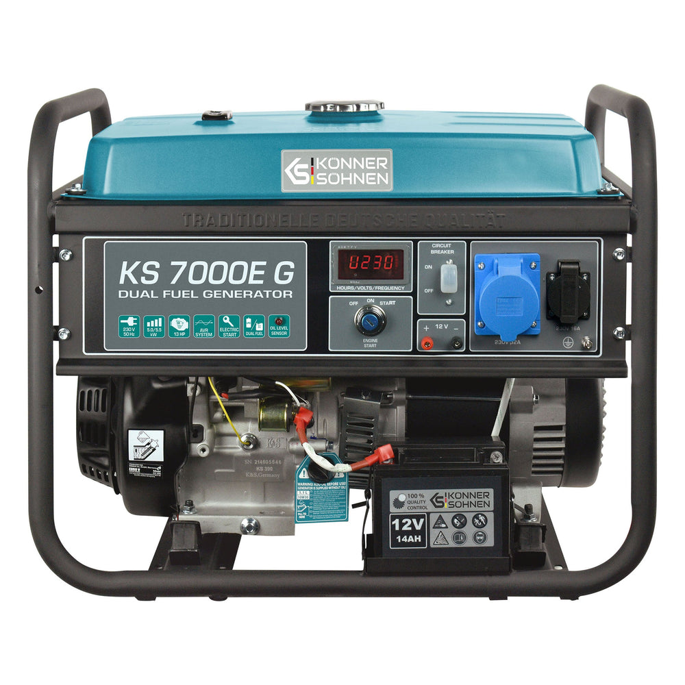 Gerador a GPL/Gasolina "Könner & Söhnen" KS 7000E G