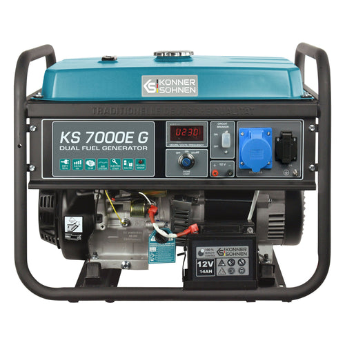 Groupe électrogène à essence/gaz "Könner & Söhnen" KS 7000E G