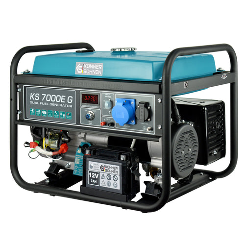 Groupe électrogène à essence/gaz "Könner & Söhnen" KS 7000E G